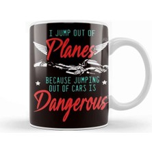 Dekado Jump Out Of Planes Skydiving Skydiver Parachuting Parachute Kupa Bardak Porselen