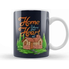 Dekado Home Is Where Your Heart At Pixel Art Kupa Bardak Porselen