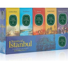 Defne Store 16 ml Silindir Cam Şişe Kolonya 5'li Set - Scents Of Istanbul