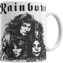 Dekado Rainbow Long Live Rock N Roll Kupa Bardak Porselen