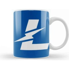 Dekado Litecoin To Tthe Moon Logo Kupa Bardak Porselen