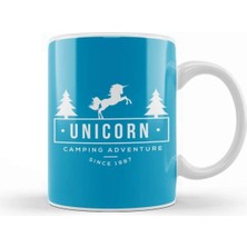 Dekado Unicorn Camping Adventure Summer Camp Kupa Bardak Porselen