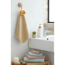 Miniso Lisanslı Tutogou Serisi Pangee El Havlusu – 30X30 cm Kare Mutfak Banyo Havlusu