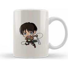 Dekado Attack On Titan Chibi Eren Kupa Bardak Porselen
