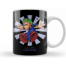 Dekado Lemmings Retro Japanese Kupa Bardak Porselen