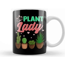 Dekado Cute & Funny Plant Lady Planting Gardening Pun Kupa Bardak Porselen