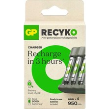 Uravas Store GPB441 100HCER21-2GTLB4 4X1000MAH Aaa Pil ve Şarj Cihazı