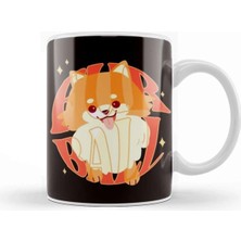 Dekado Pomeranian Owner Fur Ball Dog Lover Puppy Fans Paw Pet Kupa Bardak Porselen