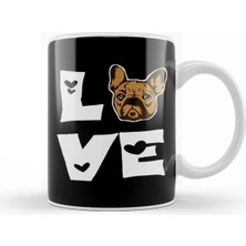 Dekado French Bulldog Funny Frenchie Mom Dad Pug Kupa Bardak Porselen