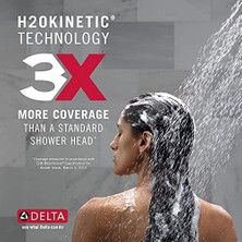 Defne Store Hydrorain 5-Spray H2OKINETIC Çift Duş Başlığı, El Spreyi, Hortumlu Krom Duş Başlığı, El Duş Başlıkları, Çıkarılabilir Duş Başlığı, 2,5 Gpm Akış Hızı, Krom 58680-25
