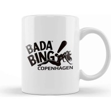Dekado Bada Bing Black 02 Kupa Bardak Porselen