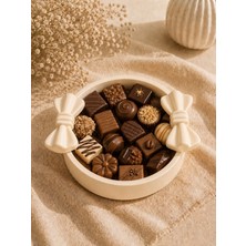 Gizem Design Products Fiyonk Kase - Şekerlik - Çikolatalık Bej