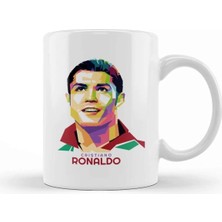Dekado Geometric Celebrity Cristiano Ronaldo Kupa Bardak Porselen
