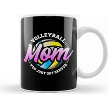 Dekado Cute Funny Volleyball Mom You Just Got Served Kupa Bardak Porselen