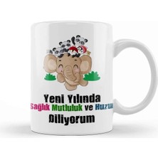 Dekado Yeni Yıl Hediyesi Mutlu Yıllar 08 Kupa Bardak Porselen