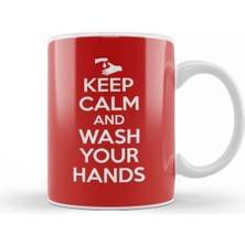 Dekado Keep Calm And Wash Your Hands Kupa Bardak Porselen