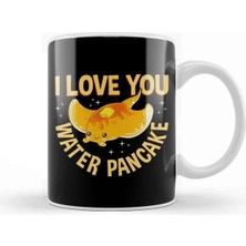 Dekado I Love You Water Pancake Adorable Stingray Pun Kupa Bardak Porselen