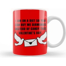 Dekado Sarcasm Funny Quote Valentine's Day,for Lover Or Boyfriend, Girlfriend Kupa Bardak Porselen