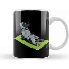 Dekado French Bulldog Yoga Kupa Bardak Porselen