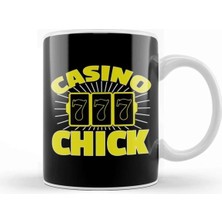 Dekado Awesome Casino Chick 7 7 7 Gambling Girl Kupa Bardak Porselen