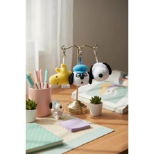 Miniso Snoopy Lisanslı Eğlence Serisi Baş Şekilli Peluş Aksesuar – Sevimli Yumuşak Tasarım