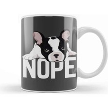 Dekado French Bulldog Nope 04 Kupa Bardak Porselen