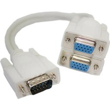Uravas Store Oem VGA Splitter Kablo 1 Erkek-2 Dişi Çatal Kablo