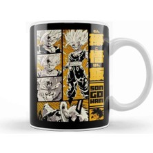 Dekado Son Gohan Dragon Ball Z Manga Panel Design Kupa Bardak Porselen