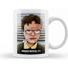 Dekado Dwight Schrute Dunder Mifflin Kupa Bardak Porselen