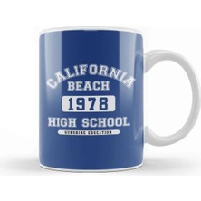 Dekado California Beach High School Kupa Bardak Porselen