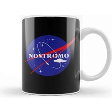 Dekado Nostromo Nasa Logo Alien Kupa Bardak Porselen