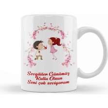 Dekado Sevgililer Günü Sevgiliye Hediye 0253 Kupa Bardak Porselen