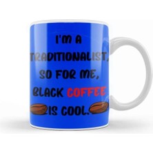Dekado Cat Funny Coffee Drinks Aart Lover Gift Qquote Vvintage Retro Rainbow Style Kupa Bardak Porselen