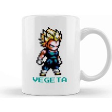 Dekado Dragon Ball Z Pixel Vegeta Kupa Bardak Porselen
