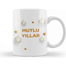 Dekado Yeni Yıl Hediyesi Mutlu Yıllar 03 Kupa Bardak Porselen