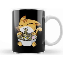 Dekado Kawaii Cat Ramen Bowl Funny Anime Noodles Kitty Kupa Bardak Porselen