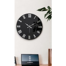 Defne Store 46 cm Gerçek Ayna Pleksi Rakam Dekoratif Duvar Saati