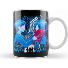 Dekado Eren Mikasa Attack On Titan Shingeki No Kyojin Kupa Bardak Porselen