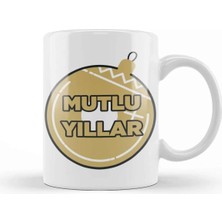 Dekado Yılbaşı Yeni Yıl Konseptli Mutlu Yıllar Hediye 09 Kupa Bardak Porselen