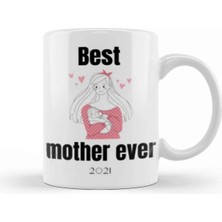 Dekado Best Mother Ever 2021 Kupa Bardak Porselen