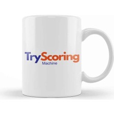 Dekado Rugby Union Try Scoring Machine Logo Kupa Bardak Porselen