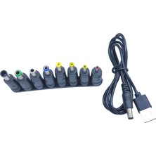 Keepro USB Kablo + 8'li Notebook Adaptör Ucu Seti