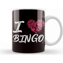 Dekado I Love Bingo Gamble Lucky Game Player Gambling Gift Kupa Bardak Porselen