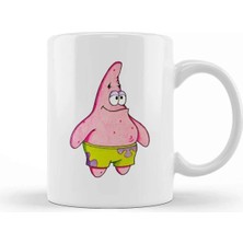 Dekado Spongebob Patrick Star Süngerbob Kupa Bardak Porselen - Baskılı Kupa Bardak - Doğart Sanat