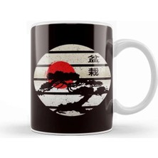 Dekado Bonsai Tree Circle Japanese Flag Meditation Yoga Buddhist Kupa Bardak Porselen