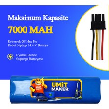 Ümit Maker Roborock Q8 Max Pro Robot Süpürge 7000 Mah Batarya