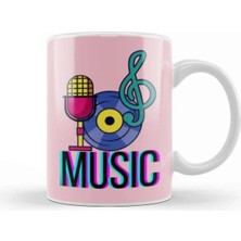 Dekado Music Music Music Kupa Bardak Porselen