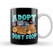 Dekado Adopt Don T Shop Cat & Dog Kupa Bardak Porselen