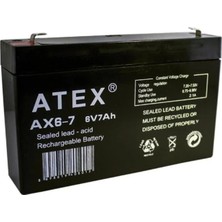 Uravas Store Atex  Ax- 6V 7 Ah 151X34X95 Kuru Akü