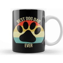 Dekado Vintage Best Dog Dad Ever Kupa Bardak Porselen